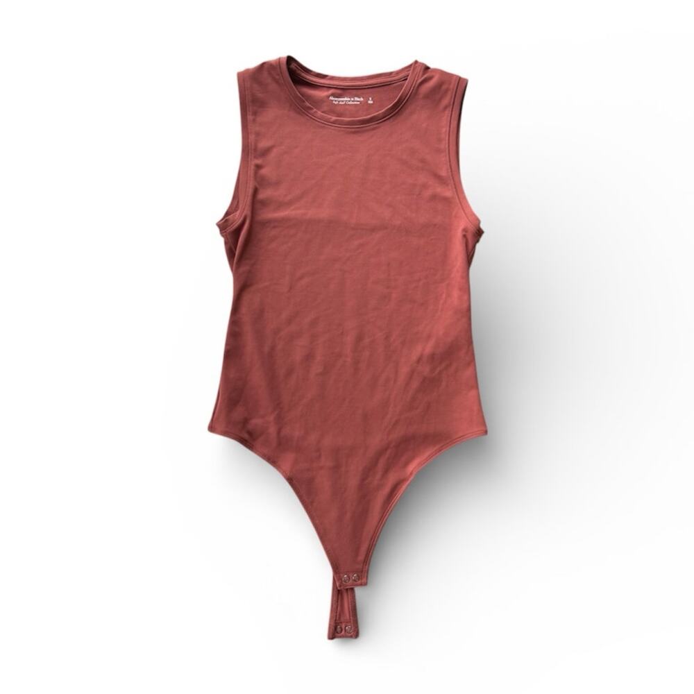 Abercrombie & Fitch Womens Soft AF Bodysuit Maroon Size S